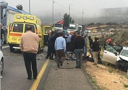 5 اصابات بحادث سير شرق بيت لحم