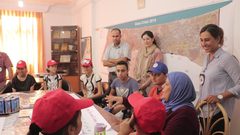 وفد طبي قطري يزور جمعية إعمار بخان يونس