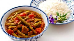 الكفتة واللوبيا مع البطاطا