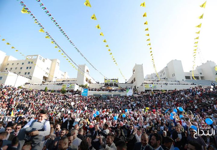 حفل تخرج طلاب المجمع الطبي وكلية العلوم - مجلس اتحاد الطلبة , يوم الثلاثاء .