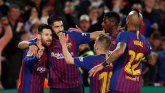 برشلونة يحرز لقب الدوري الإسباني بفوز على ليفانتي