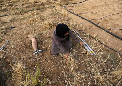 صهيب قديح 33 عامًا ، وأخته نزيهة قديح 38 عامًا ، فقدا ساقيهما بعد إطلاق النار عليهما من قبل قوات الاحتلال الإسرائيلي خلال  مسيرات العودة الأسبوعية، في حصاد محصول القمح في حقلهما ، في خان يونس جنوب قطاع غزة .