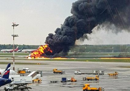 مقتل 41 شخصا بعد هبوط اضطراري لطائرة بموسكو