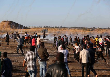 شهيد وعدد من الاصابات جراء قمع الاحتلال لمسيرات العودة