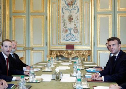 مؤسس فيسبوك يلتقي ماكرون لمواجهة خطاب الكراهية