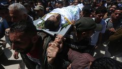 تشييع جثمان الشهيد عبد الله عبد العال برفح