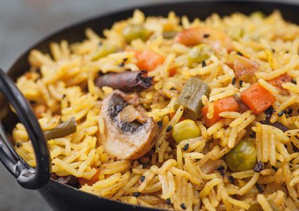 برياني مع المشروم ... وصفة مبتكرة