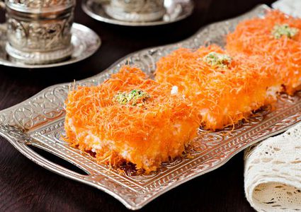 حلويات رمضانية: الكنافة بالقشطة