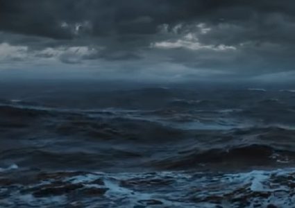 حوت أحدب عملاق يقفز قرب زورق صغير (فيديو)