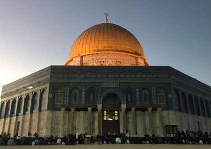 محافظ القدس وشخصيات مقدسية تلتقي وفدا هولنديا في المسجد الاقصى