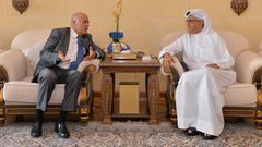 خلال لقائه الرجوب: رئيس الاتحاد الآسيوي يؤكد دعم الكرة الفلسطينية