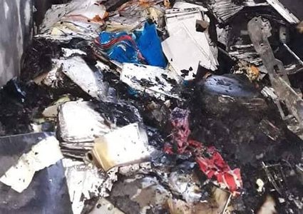 مجهولون يحرقون مكتب تسوية علار فجر اليوم والشرطة تحقق