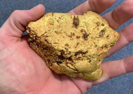 استرالي يحالفه الحظ ويعثر على قطعة ذهب خالص وزنها 1.4 كلغم