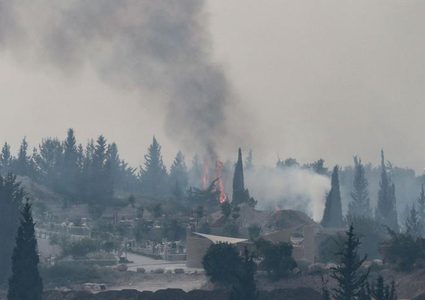 حرائق غابات في المستوطنات بسبب ارتفاع درجات الحرارة