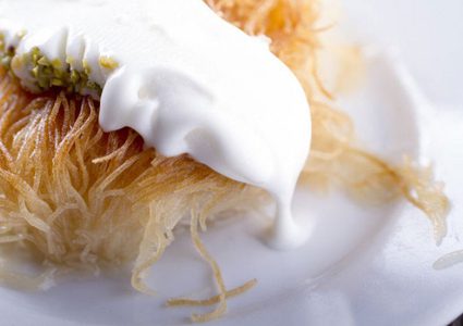 القشطة من الحليب المجفف