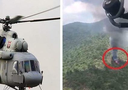 مقتل 5 اشخاص بتحطم مروحيتهم في المسكيك