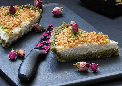 تارت المفروكة مع حشوة ليالي لبنان بالقشطة الطازة