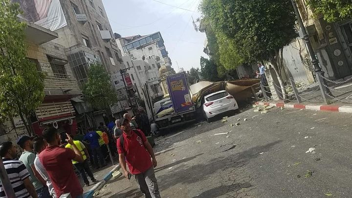 إصابات بانفجار مطعم في رام الله وتضرر عدد من المركبات