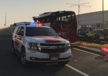 مصرع 17 شخصا بحادث لحافلة عُمانية في دبي