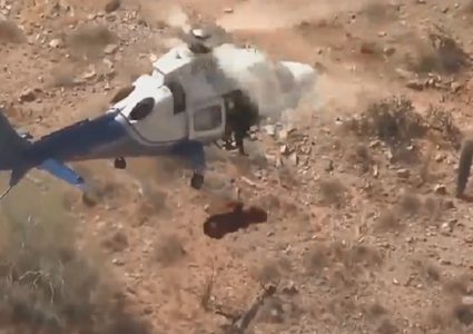 عملية إنقاذ جوية كادت أن تفشل فشلا ذريعا! (فيديو)