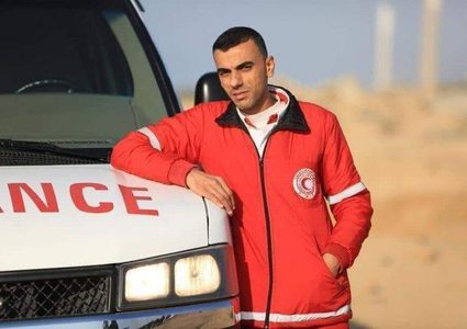 استشهاد ضابط إسعاف في غزة
