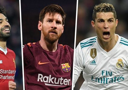 صلاح يتفوق على ميسي ورونالدو