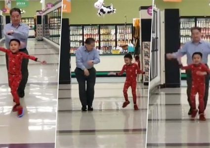 فيديو لرقصة بين جدّ وحفيده يجتاح الانترنت