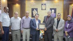 محافظ طولكرم عصام أبو بكر يلتقي وفداً من بلدة بلعا