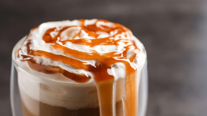 شراب كراميل فرابتشينو المثلج