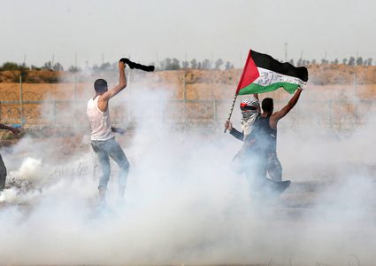 إصابات خلال قمع الاحتلال المسيرات السلمية شرق قطاع غزة