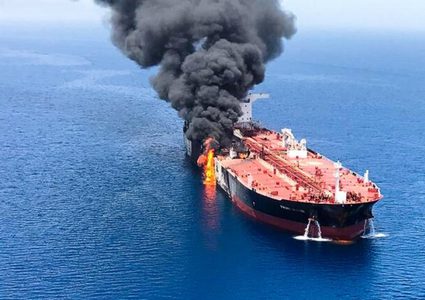 الفيديو الذي اعتبرته واشنطن دليل تورط إيران في هجوم خليج عمان