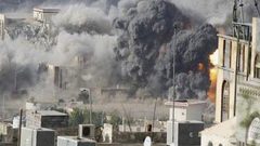 مقتل إمراة واطفالها الثلاثة في غارة جوية على حجة باليمن