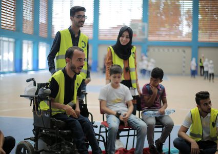 "معسكر صيفي" يضم أطفال من ذوي الاحتياجات الخاصة في غزة