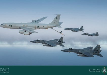 طائرات سعودية وأميركية تحلق فوق الخليج
