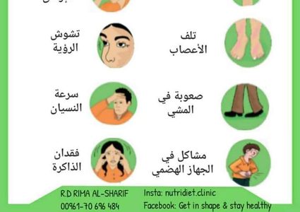 أعراض نقص فيتامين B12