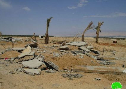 هدم منزل قيد الإنشاء في أريحا