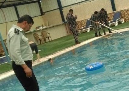 إغلاق مسبحا في بلدة جفنا شمال رام الله