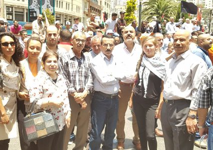 جامعة النجاح تنظم وقفة احتجاجية ضد صفقة القرن وورشة البحرين