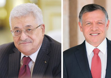 اتصال هاتفي بين الرئيس عباس والعاهل الأردني