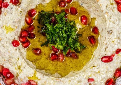 متبل الباذنجان بالرمان