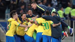 البرازيل تتأهل إلى نصف النهائي بشق الأنفس