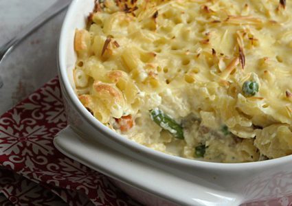 صينية المكرونة باللحم والخضار