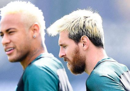 وسط أنباء العودة.. نيمار يلتقي ميسي