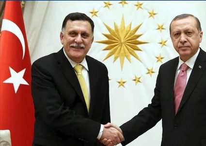 أردوغان يستقبل السراج في اسطنبول ويبحثان الوضع الليبي
