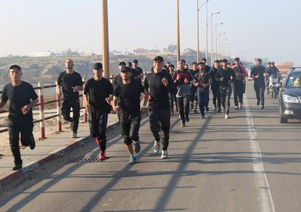 رام الله:الاتحاد الرياضي والشرطة ينظمان ماراثوناً رياضياً