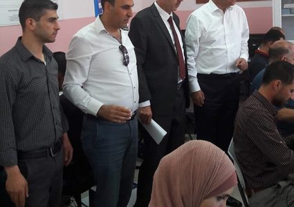 عورتاني يتفقد مركز فرز وإدخال بيانات امتحان "الثانوية العامة"