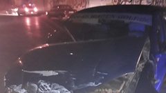 اصابات وأضرار جسيمة في حادث سير مروع في تل الهوا بمدينة غزة