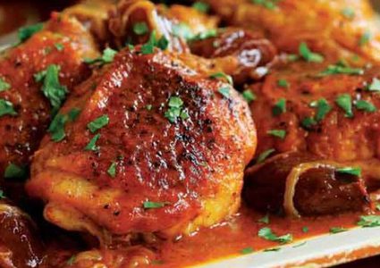 الدجاج بالصلصة المكسيكية