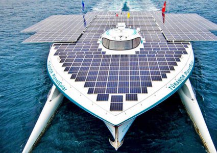 أكبر سفينة في العالم تعمل بالطاقة الشمسية