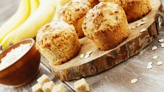 كب كيك القرفة والموز